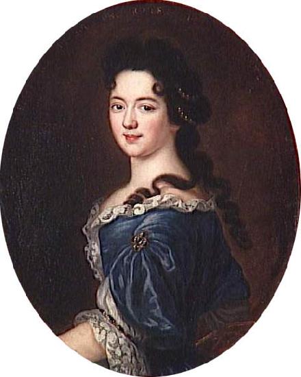 Pierre Mignard Portrait of Marie-Therese de Bourbon, princesse de Conti Sweden oil painting art